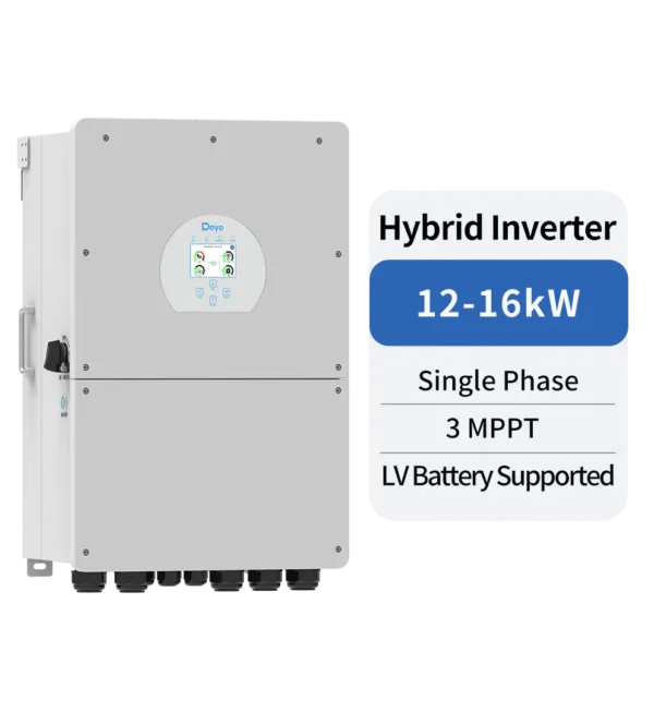 DEYE SUN-16K-SG01LP1-EU — Хибриден монофазен инвертор 16 kW | 48V LV | 3 MPPT | WiFi 6